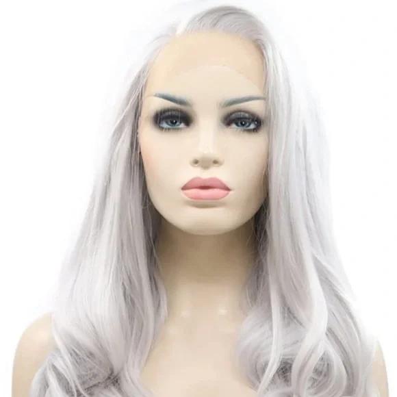 💫22” GREY BODY WAVY LACE FRONT WIG *NEW*